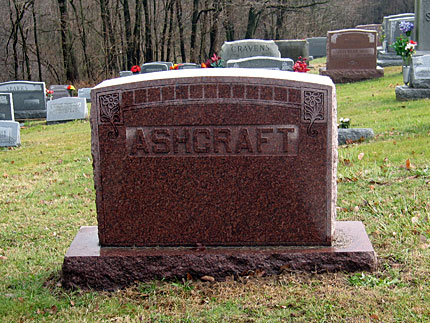 Headstone in Bloomfield, Indiana